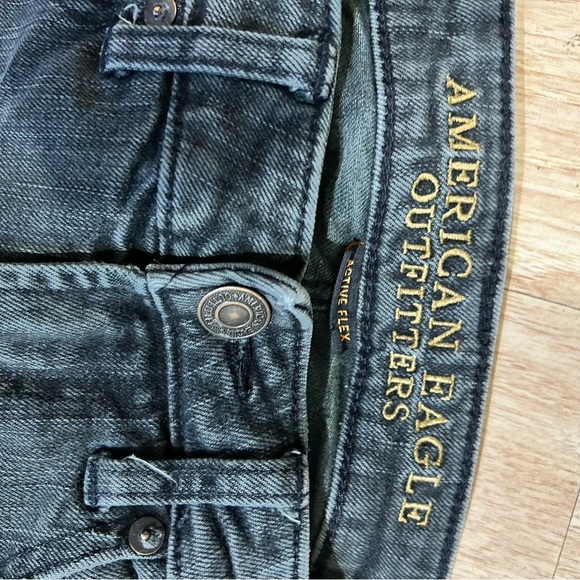 American Eagle Outfitters Black Slim Straight Leg Jeans size 28 - Picture 5 of 8